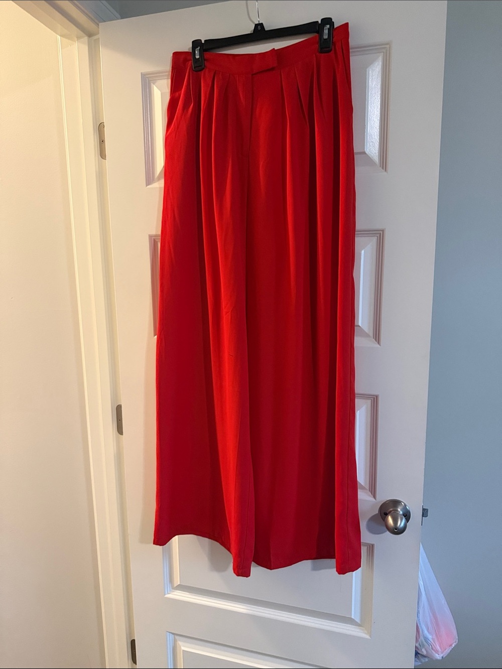 Fashion Nova Vibrant Red Wide-Leg High-Rise Trousers - Picture 2 of 2